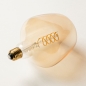 Foto 345-4 schuinaanzicht: Grote led filament lamp in bijzondere vorm én dimbaar met schakelaar