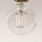 Foto 358-5: Dimmbare LED Globe Klarglas; E27 4W 400lm 2700K.