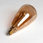 Foto 423-3: E27 XL led lamp, sfeervol licht met een decoratief design in druppelvorm