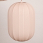 Foto 47395-30: Hanglamp in japandi stijl met drie lampionnen van beige stof