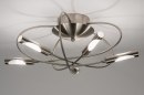 Plafondlamp 58816: modern, staal rvs, metaal, wit #14