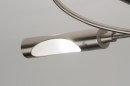 Ceiling lamp 58816: modern, stainless steel, metal, steel gray #18