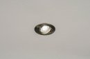 Foto 64473-12: Runder, verstellbarer Spot aus gebürstetem Edelstahl