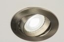 Recessed spotlight 64473: modern, stainless steel, metal, round #18
