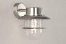 Wall lamp 70060: modern, contemporary classical, glass, clear glass #1