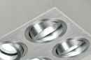 Spot 70167: modern, aluminium, geschuurd aluminium, aluminium #5