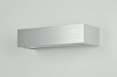 Wandlamp 70186: modern, aluminium, geschuurd aluminium, metaal #5