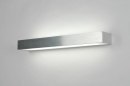 Wandlamp 70187: design, modern, aluminium, geschuurd aluminium #1