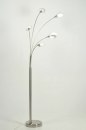 Floor lamp 70308: modern, glass, white opal glass, stainless steel #11