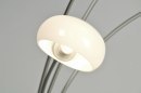 Floor lamp 70308: modern, glass, white opal glass, stainless steel #12