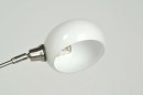 Floor lamp 70308: modern, glass, white opal glass, stainless steel #14