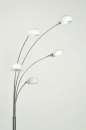 Floor lamp 70308: modern, glass, white opal glass, stainless steel #9