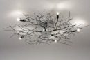 Plafondlamp 70464: modern, eigentijds klassiek, metaal, chroom #4