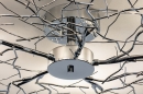 Plafondlamp 70464: modern, eigentijds klassiek, metaal, chroom #6