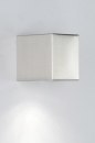 Wandlamp 70508: modern, staal rvs, aluminium, staalgrijs #2
