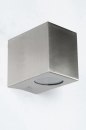 Wandlamp 70508: modern, staal rvs, aluminium, staalgrijs #4