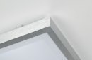 Foto 70671-5: Quadratische Deckenleuchte aus Aluminium und Kunststoff, auch als Badezimmerleuchte geeignet