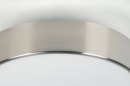 Ceiling lamp 70714: modern, glass, white opal glass, stainless steel #2