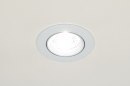 Spot encastrable 70806: moderne, acier, blanc, mat #1