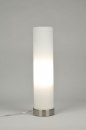 Tafellamp 71080: modern, eigentijds klassiek, glas, wit opaalglas #1