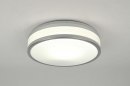 Plafondlamp 71098: modern, aluminium, kunststof, wit #1