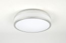 Plafondlamp 71098: modern, aluminium, kunststof, wit #2