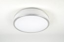 Plafondlamp 71099: modern, aluminium, kunststof, wit #2