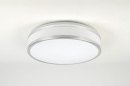Plafondlamp 71099: modern, aluminium, kunststof, wit #3