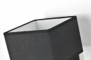 Foto 71218-12: Moderne Wandleuchte mit einem schwarzen Stoffschirm