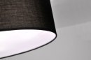 Plafondlamp 71272: modern, eigentijds klassiek, stof, zwart #4