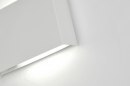 Foto 71300-15: Witte wandlamp in rechthoekige vorm 