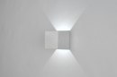 Foto 71334-2: Vierkante up en down wandlamp met led verlichting van hoge kwaliteit