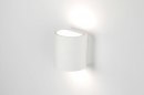 Wandlamp 71351: landelijk, modern, keramiek, wit #4