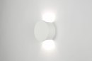 Wandlamp 71353: modern, keramiek, wit, mat #3
