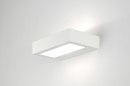 Wandlamp 71361: modern, keramiek, wit, mat #1
