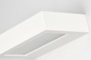 Wandlamp 71361: modern, keramiek, wit, mat #9