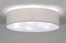 Foto 71391-1: Große weiße Stoff-Deckenleuchte von 70 cm mit Diffusor