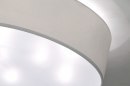 Foto 71391-4: Große weiße Stoff-Deckenleuchte von 70 cm mit Diffusor