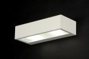 Wandlamp 71401: modern, aluminium, metaal, wit #1