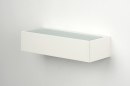 Wandlamp 71401: modern, aluminium, metaal, wit #5