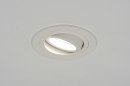 Recessed spotlight 71403: modern, aluminium, metal, white #1