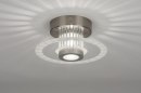 Foto 71420-2: Ronde plafondlamp met een bijzondere lichtreflectie op het plafond