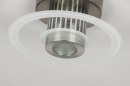 Foto 71420-6: Ronde plafondlamp met een bijzondere lichtreflectie op het plafond