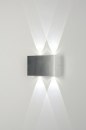 Wandlamp 71541: design, modern, geschuurd aluminium, metaal #2