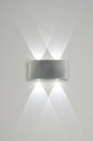 Wandlamp 71541: design, modern, geschuurd aluminium, metaal #3