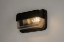 Foto 71577-1: Buitenlamp voor aan de wand met geribbeld (kunst) glas IP54