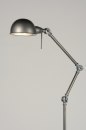 Floor lamp 71593: rustic, metal, steel gray, round #5