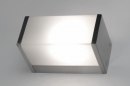 Wandlamp 71654: modern, staal rvs, kunststof, wit #7