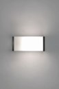 Wandlamp 71654: modern, staal rvs, kunststof, wit #8