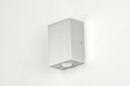Wandlamp 71759: design, modern, aluminium, geschuurd aluminium #1